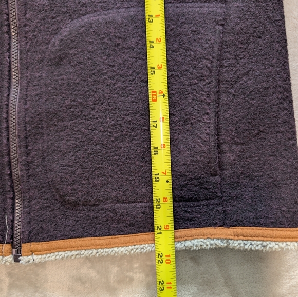 Vintage Woolrich Full Zip Fleece Sherpa Lined Jacket Sz M Granola Cabincore Eco - Picture 12 of 13